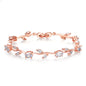 Plated crystal ladies bracelet