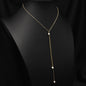 Natural Freshwater Pearl Sweater Chain All-match Special-interest Design