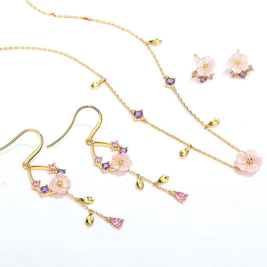 Floral jewelry set