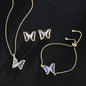 New Butterfly Necklace Jewelry Set