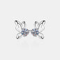 1 Carat Moissanite Butterfly Shape Earrings