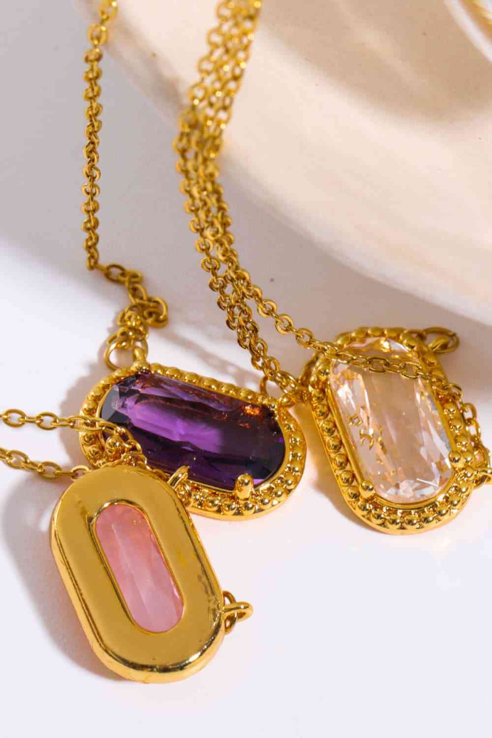 Trendy 14K Gold-Plated Pendant Necklace