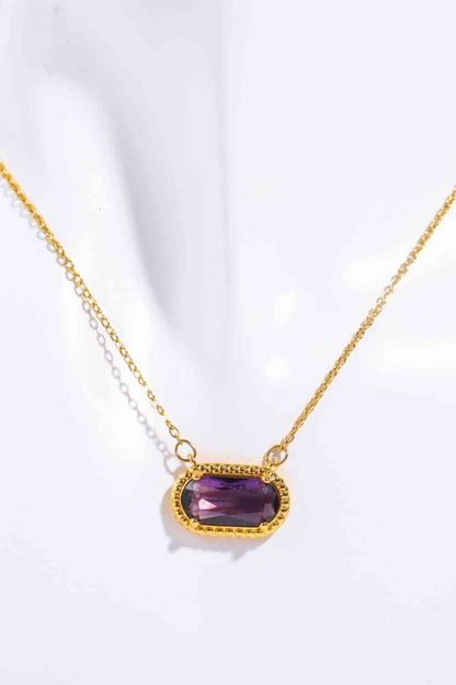 Trendy 14K Gold-Plated Pendant Necklace