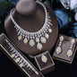 Women's Fashion Vintage Wedding Necklace Earrings Jewelry Set